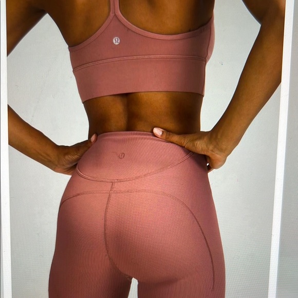 lululemon athletica Pants - Lululemon Ribbed Contoured High-Rise size 4 Spiced Chai
